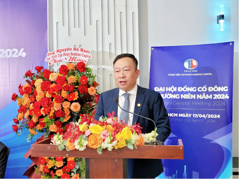 TRACODI lên kế hoạch trả cổ tức 8% và thưởng cổ phiếu 10% cho cổ đông, mục tiêu doanh thu 2024 đạt 1.920 tỷ đồng