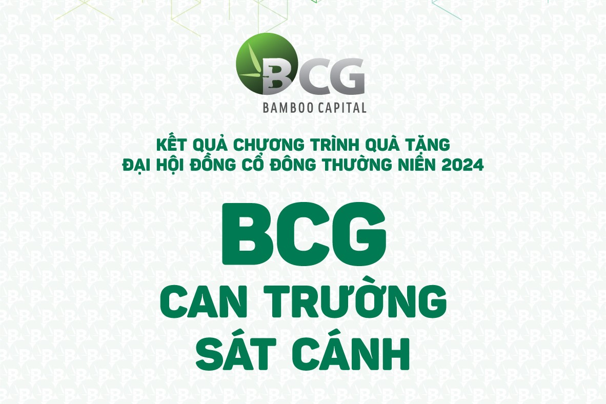 Công bố kết quả chương trình quà tặng Đại hội Đồng cổ đông thường niên năm 2024 “BCG – Can Trường Sát Cánh” và hướng dẫn thủ tục nhận thưởng