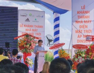 Skylight Celebrating the Grand Opening Ceremony for Its First 1 MW Rooftop Solar System at Dinsen’s Factory